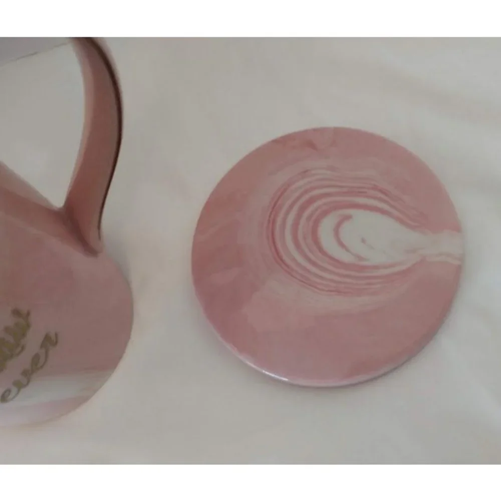 - Mother In Law Coffee Mug Gift Set Pink Marbled Ceramic Gold Trim letter,…